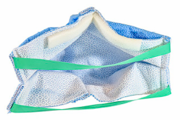 Using surgical wrapping material for the fabrication of respirator masks